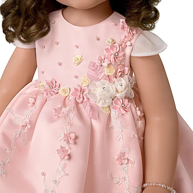 The Ashton-Drake Galleries Isn't She Lovely So Truly Real® Lifelike Child Girl Doll with Custom Satin Dress Poseable Arms and Soft RealTouch® Vnyl Skin 28"-Inches