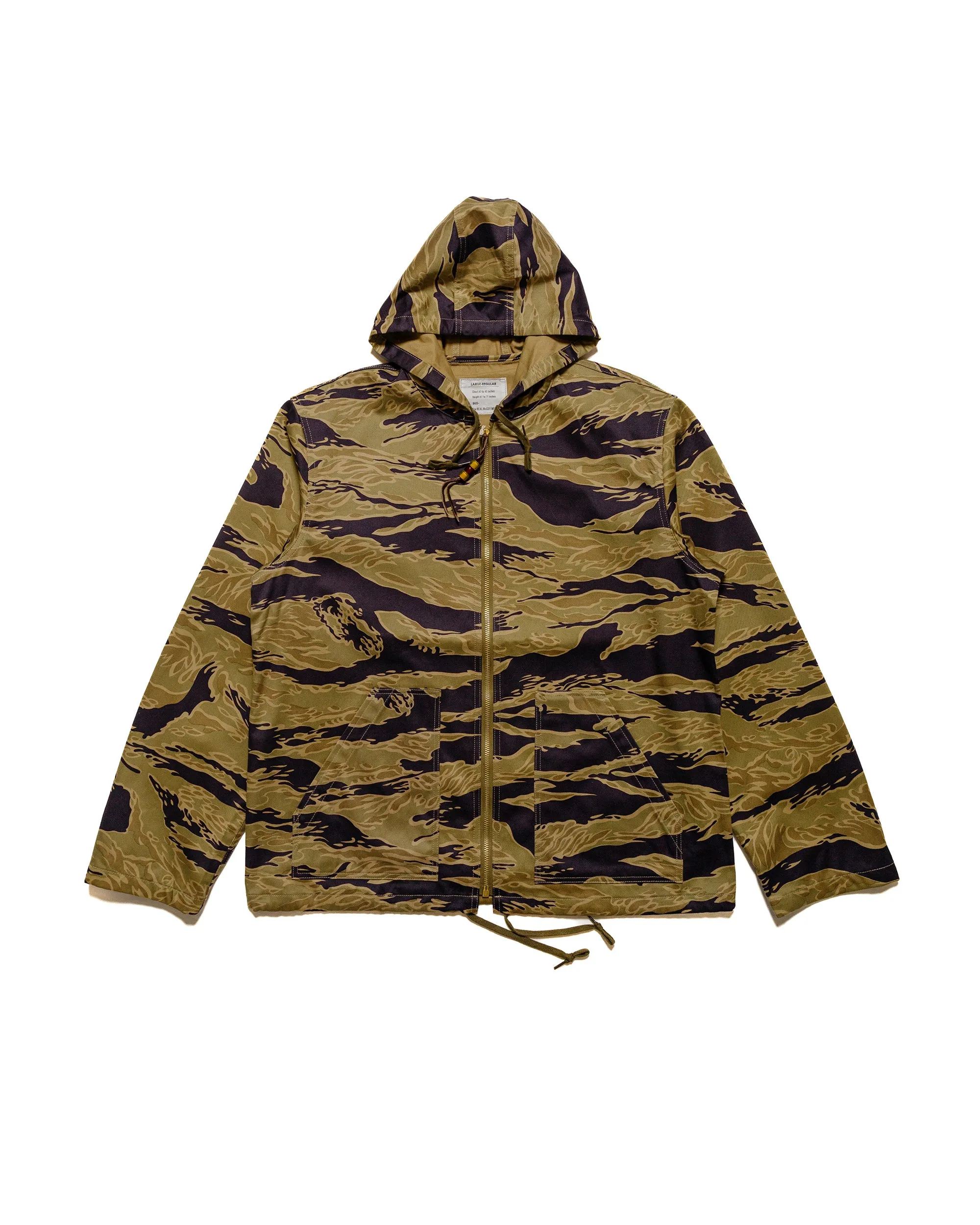 The Real McCoy's MJ24004 Tiger Camouflage Parka / Advisor Khaki