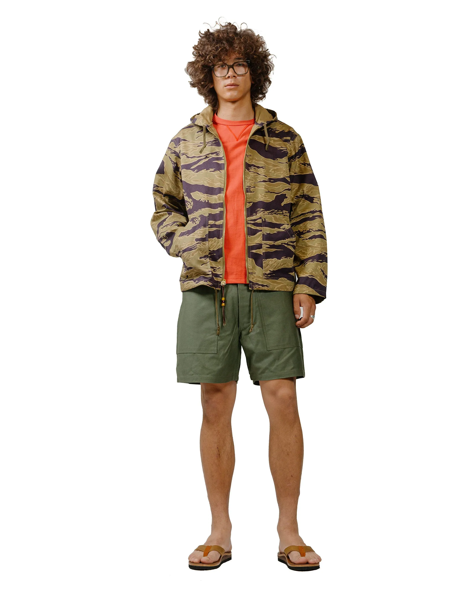 The Real McCoy's MJ24004 Tiger Camouflage Parka / Advisor Khaki