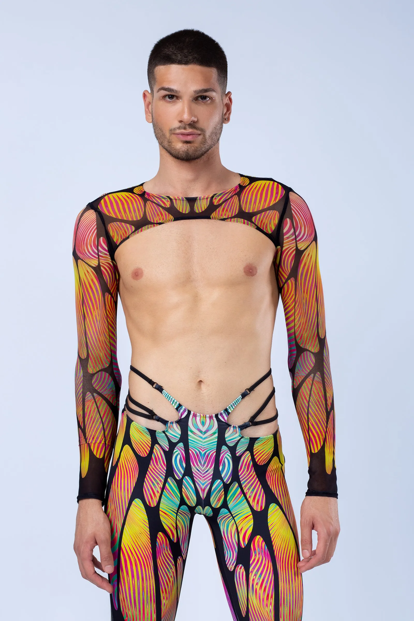 Trypophobia Male Mesh Shrug