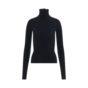 Turtleneck Sweater in Black