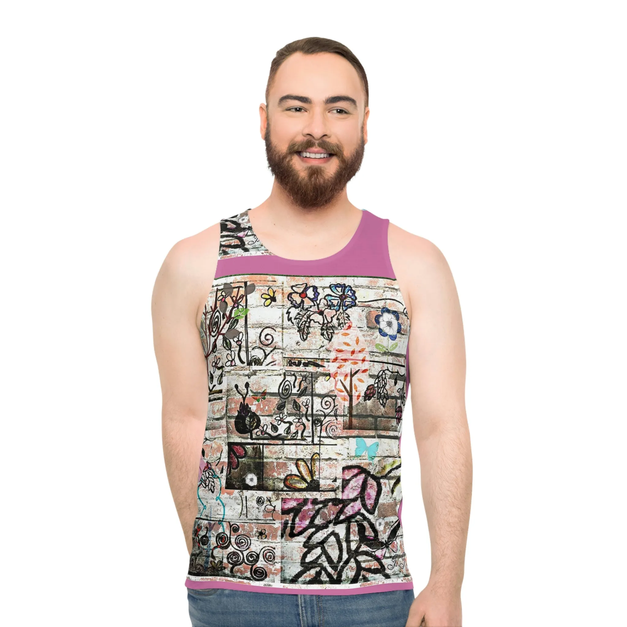 Unisex Tank Top (AOP) DOODLE WHO