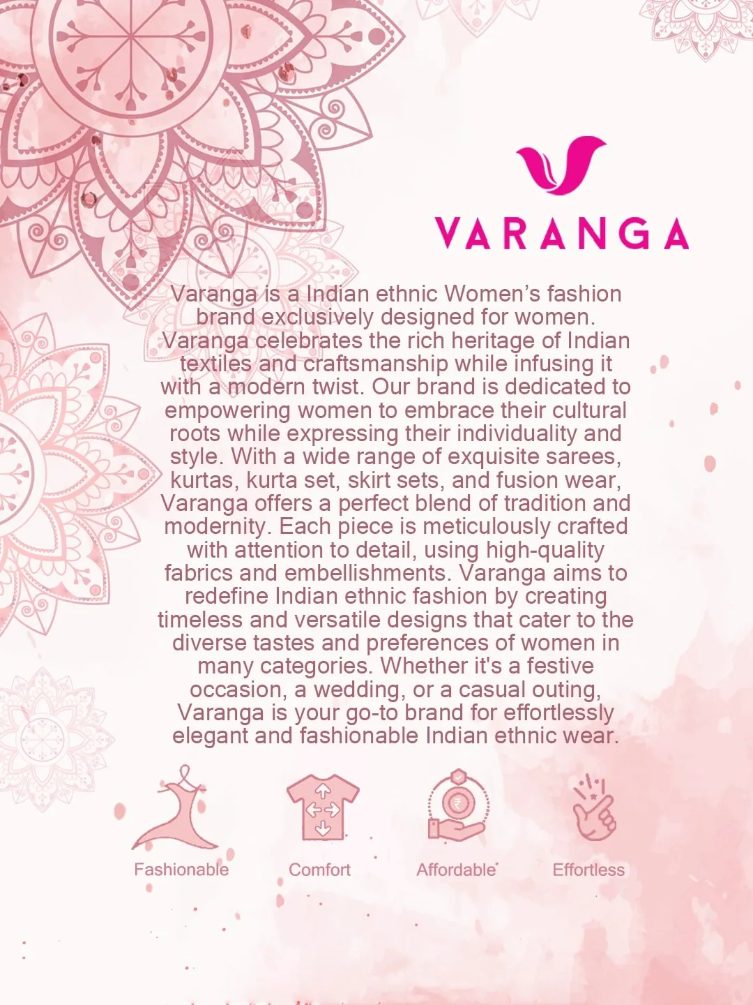 Varanga Women Floral Print Tie-Up Neck Cotton A-Line Dress