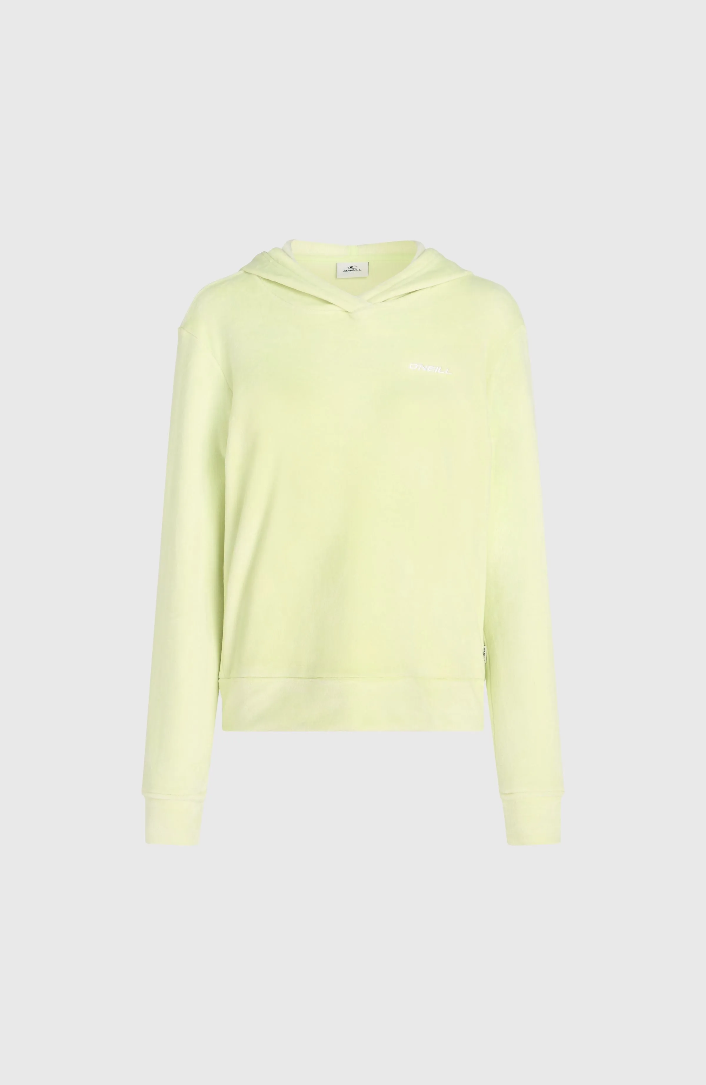 Velour Hoodie Fleece | Lime Wash