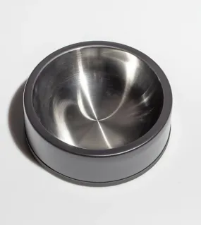 Wild One Nonslip Stainless Steel Dog Bowl (Black)