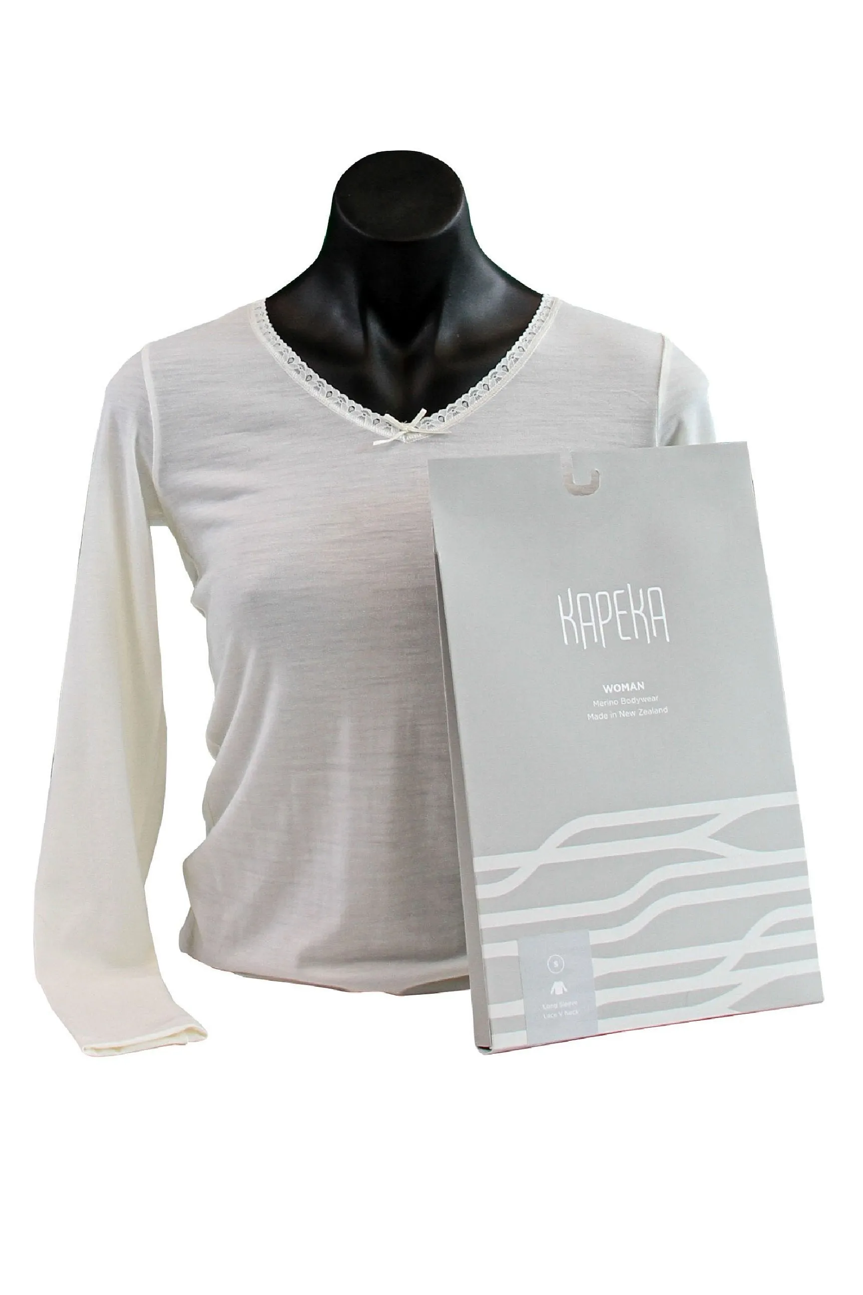 Women's Merino V Neck Long Sleeve Thermal Top