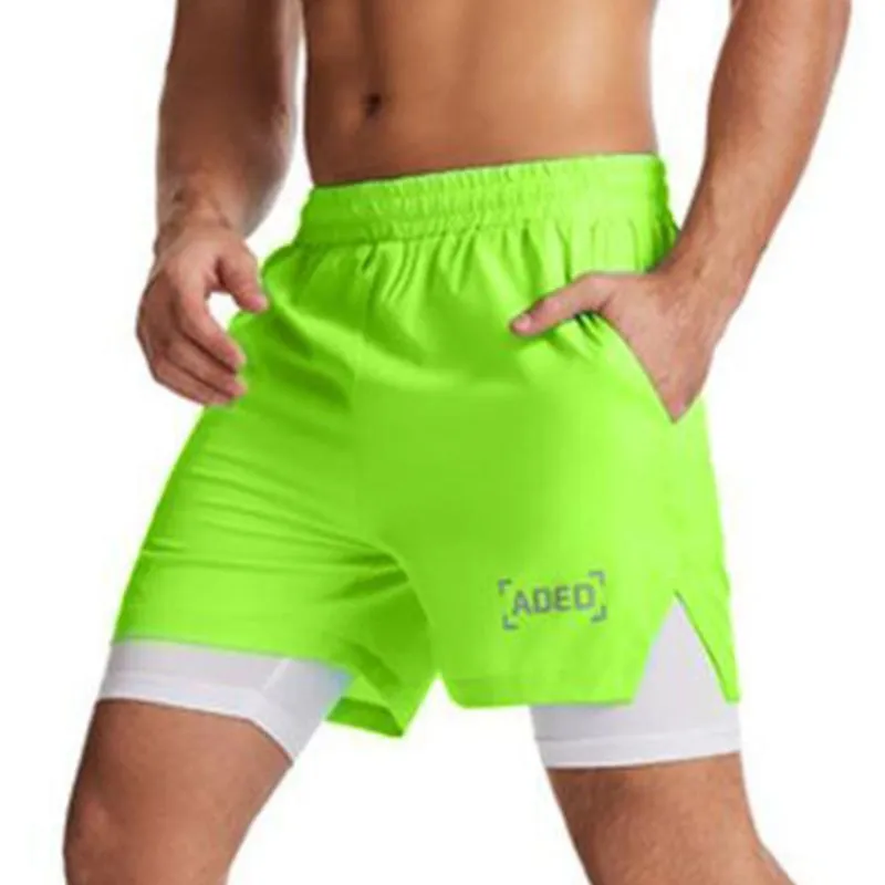 Woven double-sided sports shorts for men