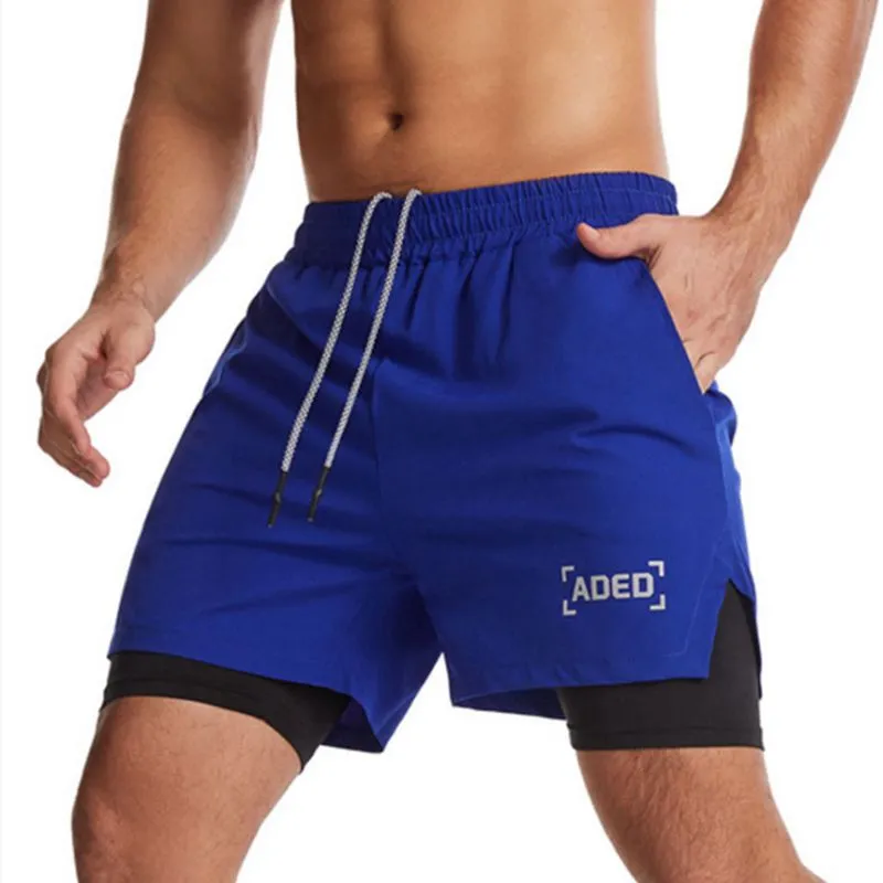 Woven double-sided sports shorts for men