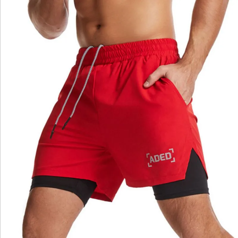 Woven double-sided sports shorts for men