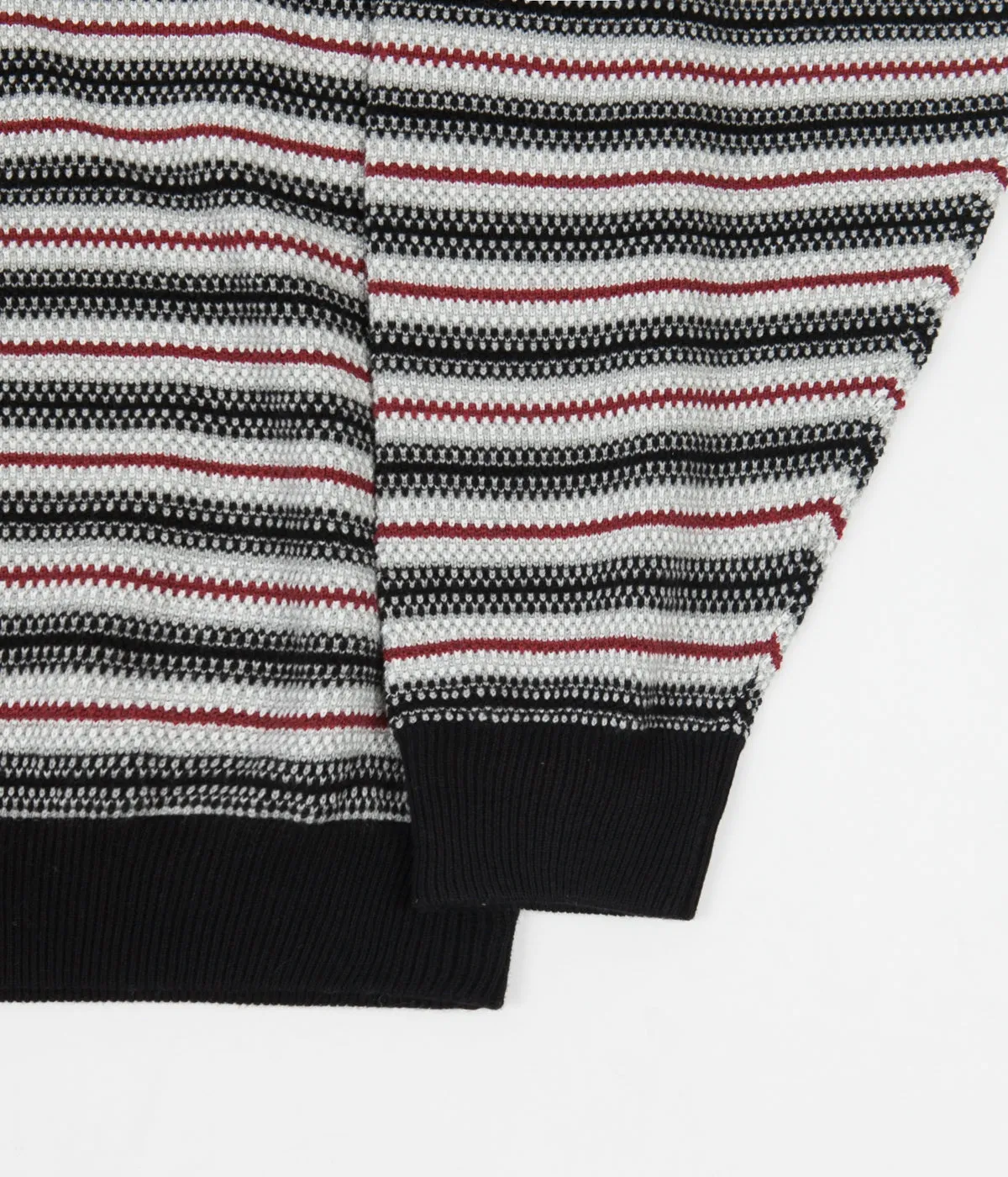 Yardsale Visage Knit Crewneck Sweatshirt - Black / Red